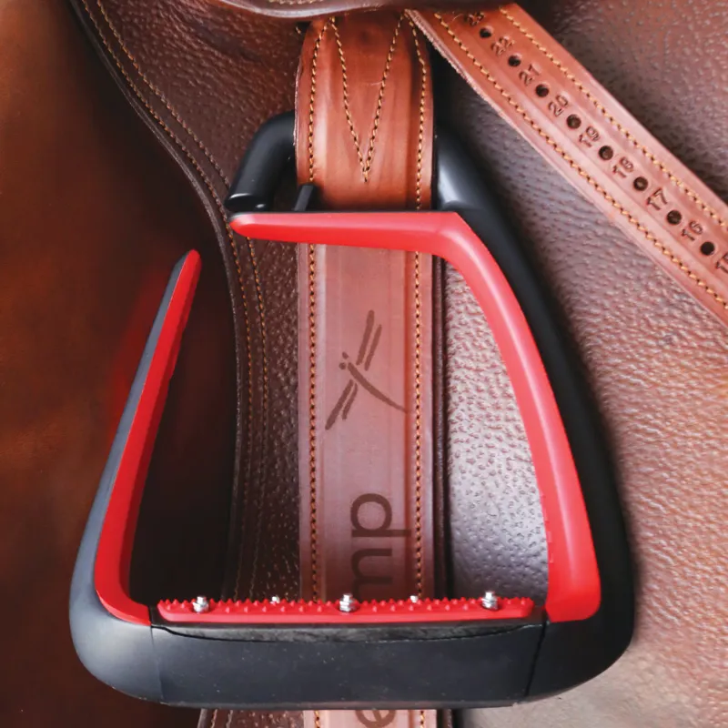 Freejump Classic Wide Stirrup Leathers - Black-2