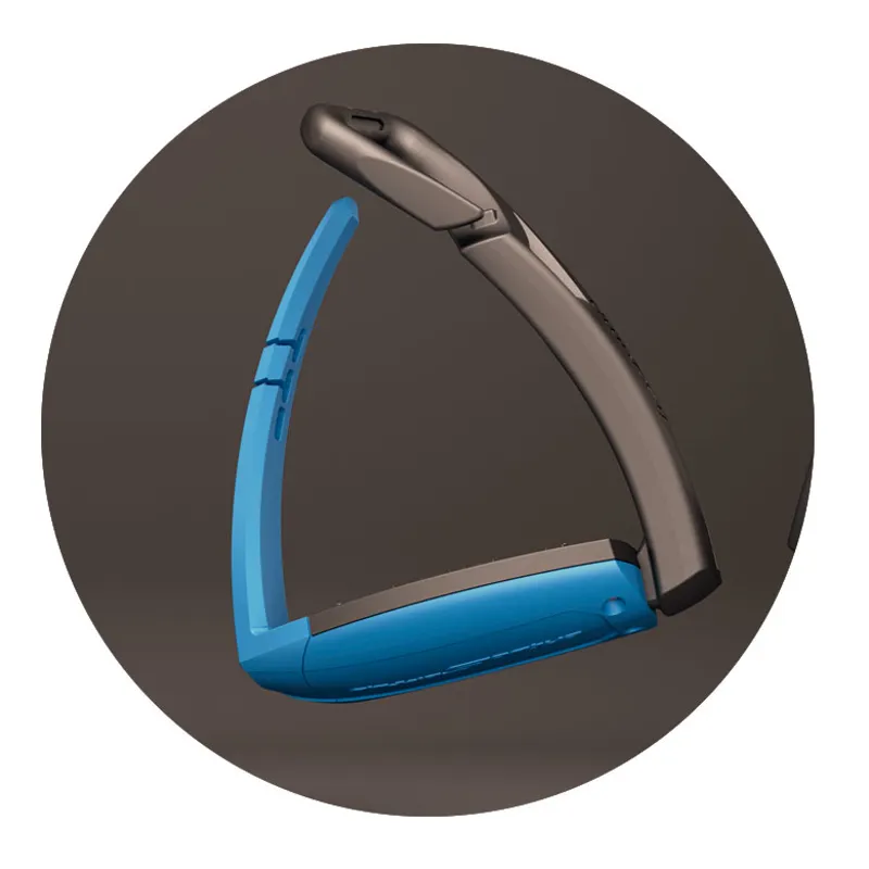 Freejump Soft Up Pro Safety Stirrups - Black/Blue-1