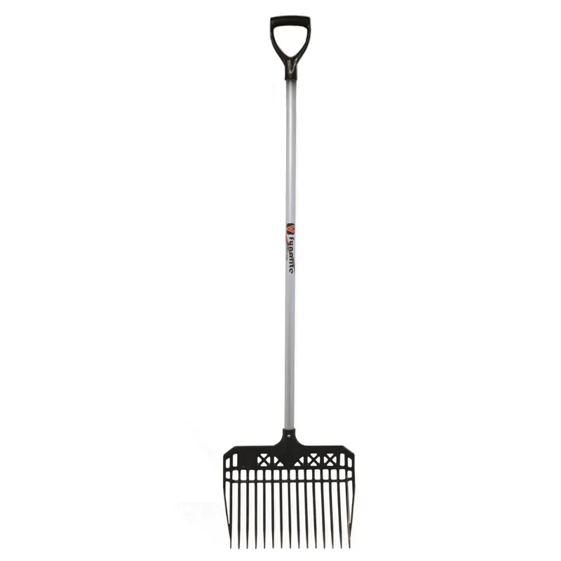 Fynalite Value Plastic D-Grip Handle Shavings Fork - Black