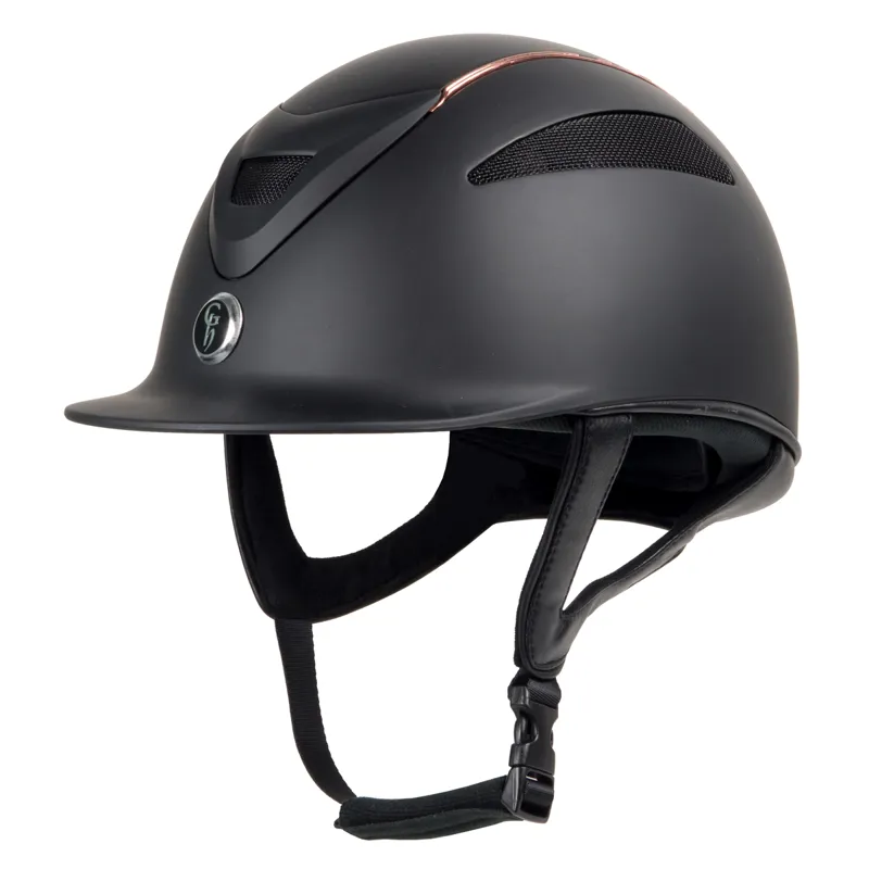 Gatehouse Conquest MKII Riding Hat Matt Black/Rose Gold