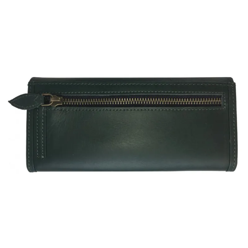 Grays Lily Purse in Leather - Racing Green-2