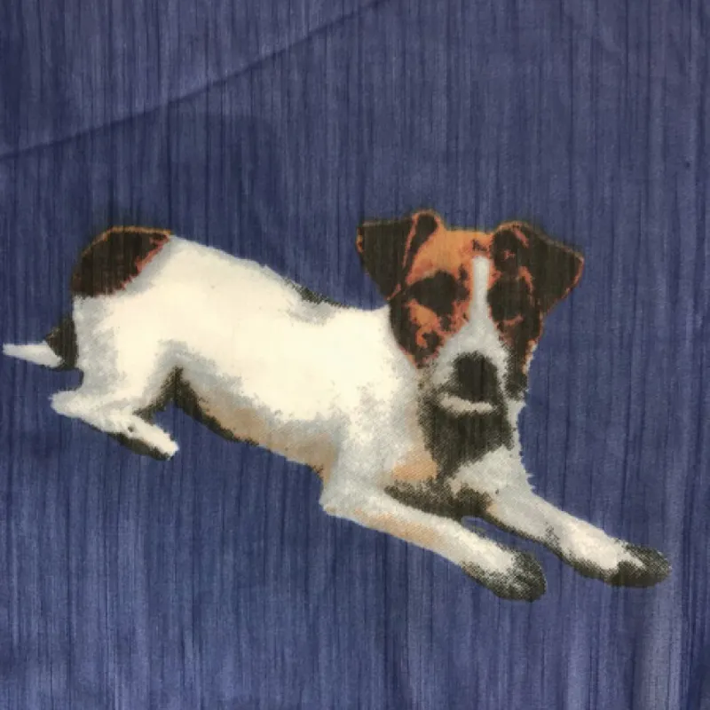 Grays Chiffon Scarf - Navy/Jack Russells-2