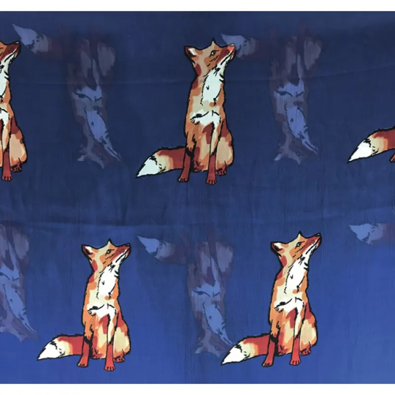 Grays Chiffon Scarf - Navy/Foxes-1