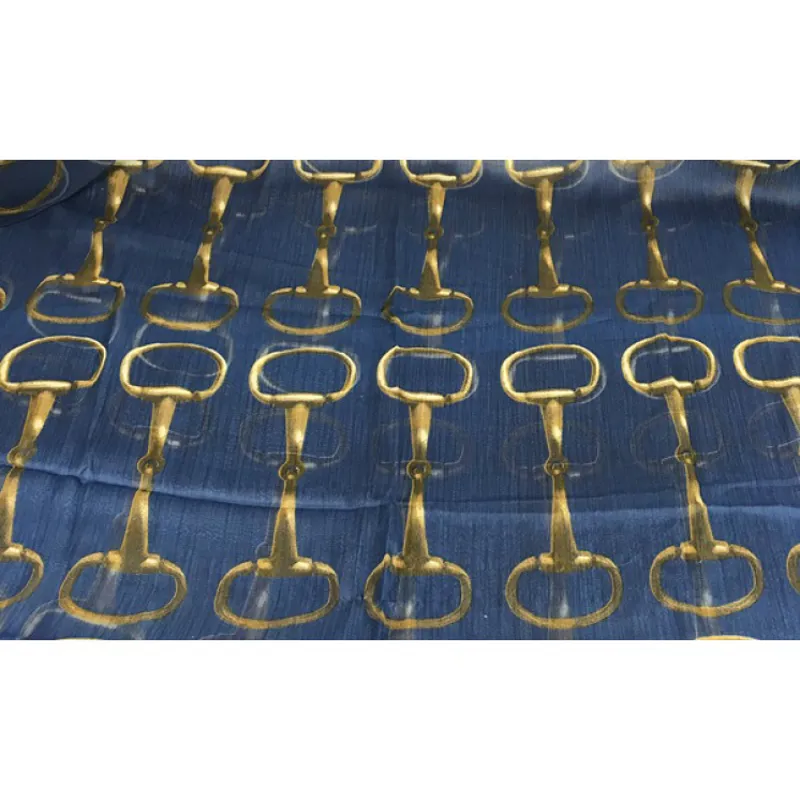 Grays Chiffon Scarf - Navy/Snaffles-1