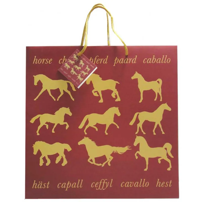 Grays Maroon Horse Gift Bag - Small