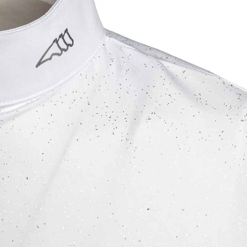 Equiline Gliteg Short Sleeve Ladies Competition Shirt - White-1