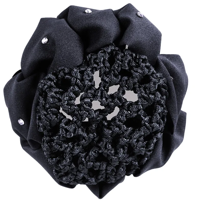 QHP Flower Hair Bow - Black