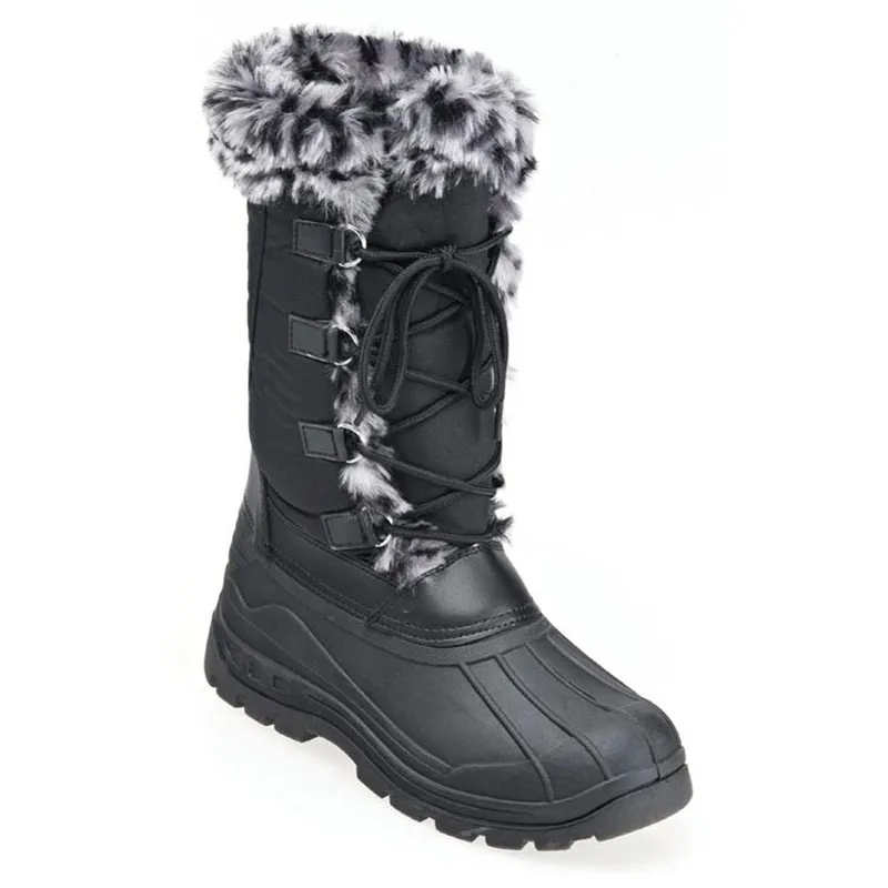 fur trimmed boots uk