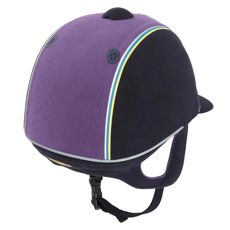 Harry Hall Legend Riding Hat Navy/Purple