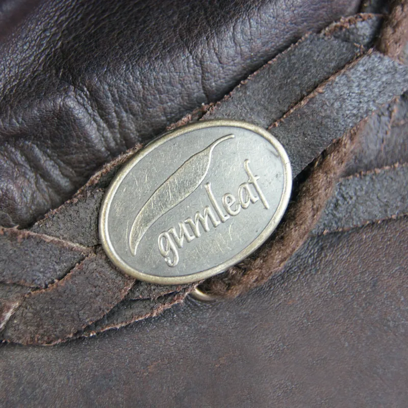 Gumleaf Leather Squashy Hat - XL - Roo Brown-1