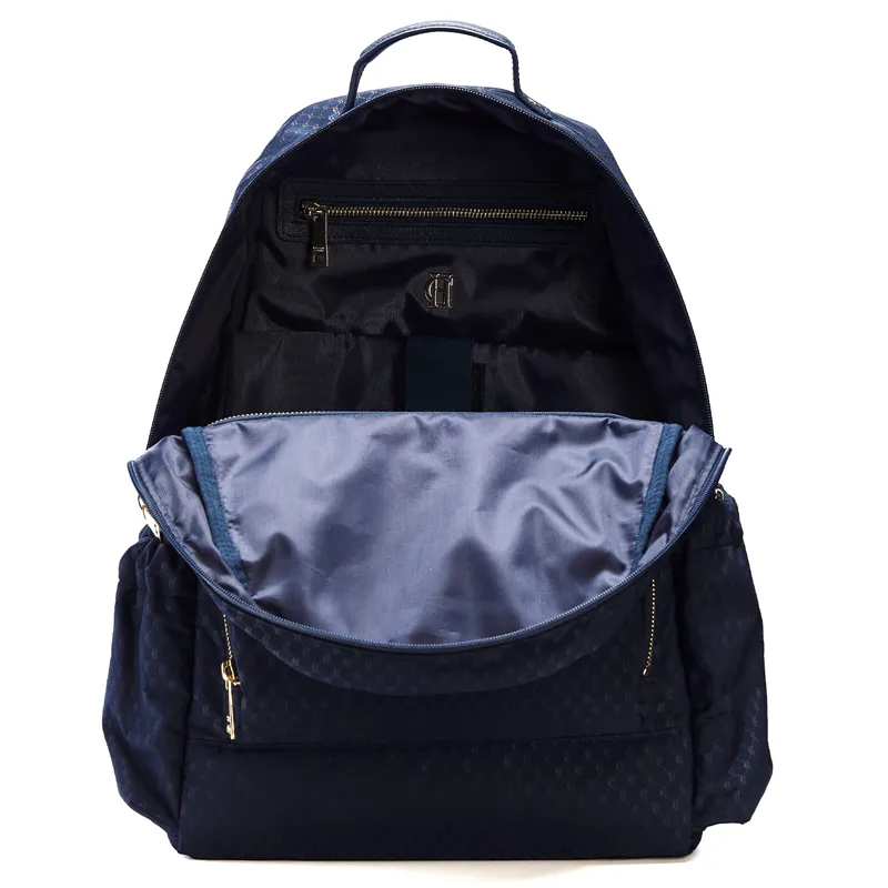 Holland Cooper Burghley Backpack - Ink Navy Monogram-5
