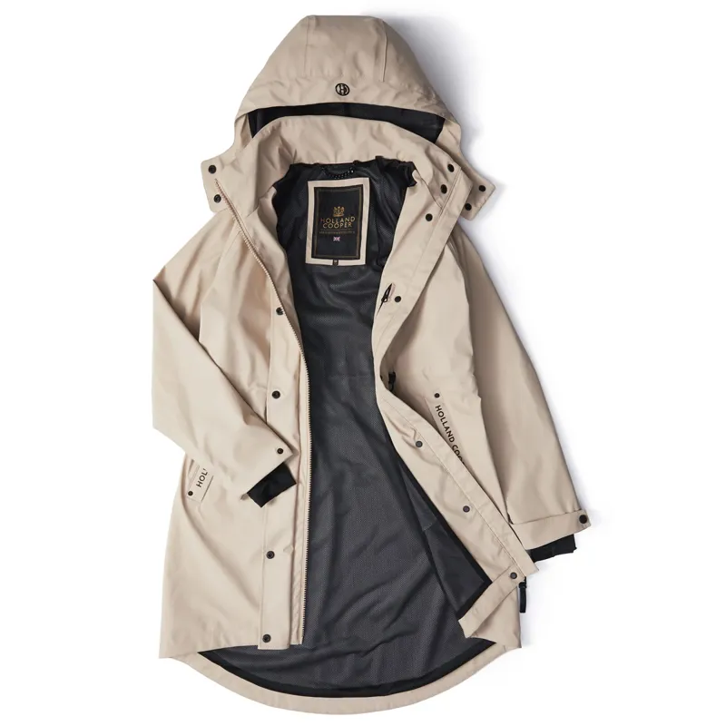 Holland Cooper Chartwell Ladies Rain Parka - Stone-1