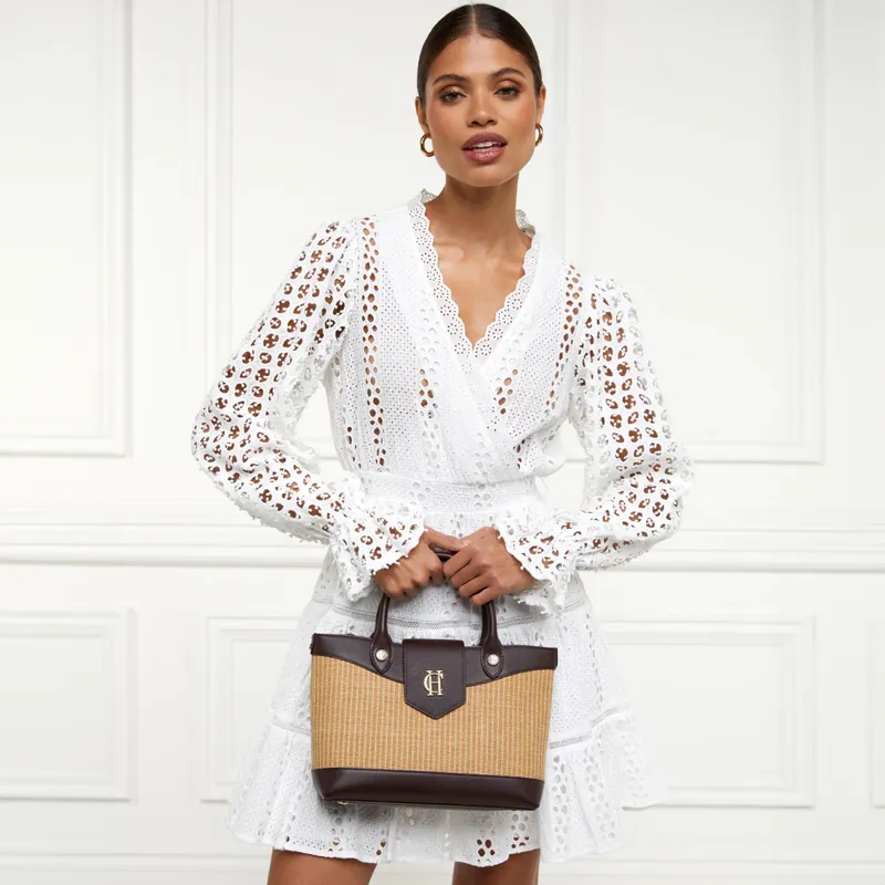 Holland Cooper Valencia Mini Tote Bag - Chocolate-2