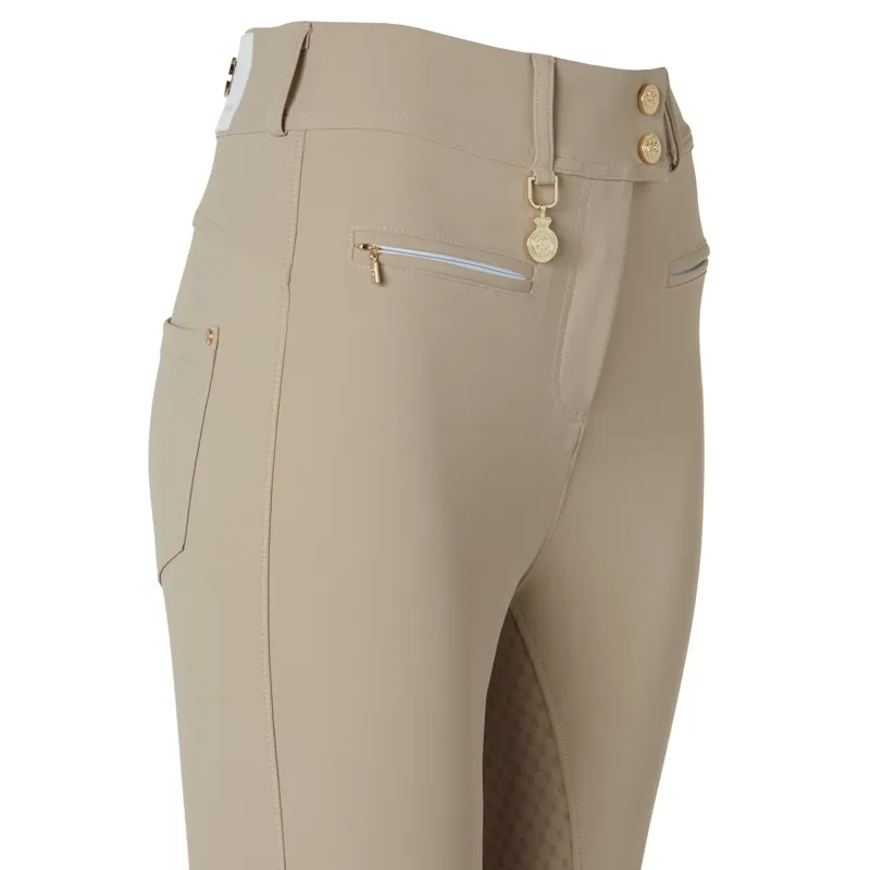 Holland Cooper Windsor Full Grip Ladies Breeches - Stone-5