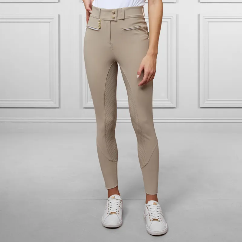 Holland Cooper Windsor Full Grip Ladies Breeches - Stone