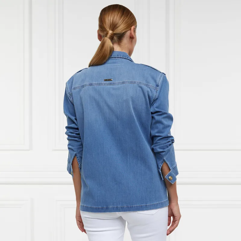 Holland Cooper Artillery Ladies Jacket - Denim-2