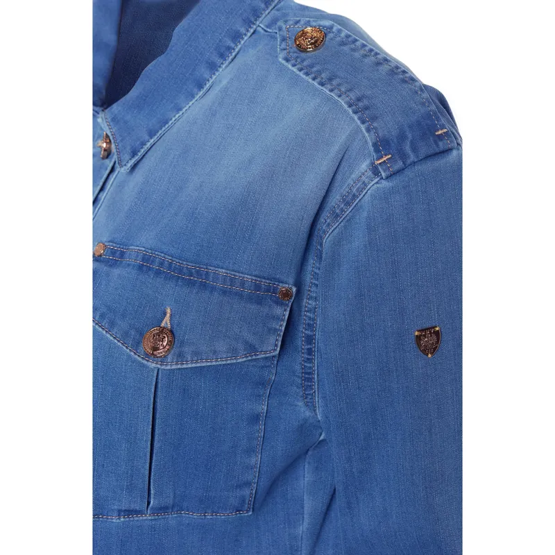 Holland Cooper Artillery Ladies Jacket - Denim-5