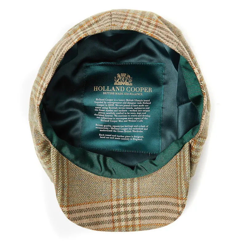 Holland Cooper Baker Boy Tweed Cap - Leveret-3