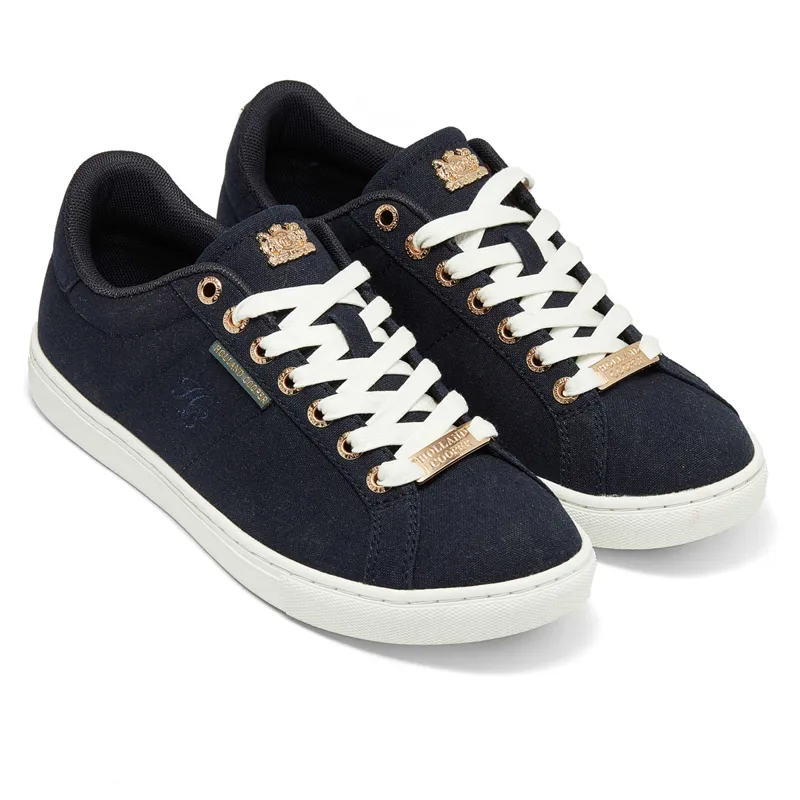 Holland Cooper Chelsea Ladies Court Trainers - Ink Navy