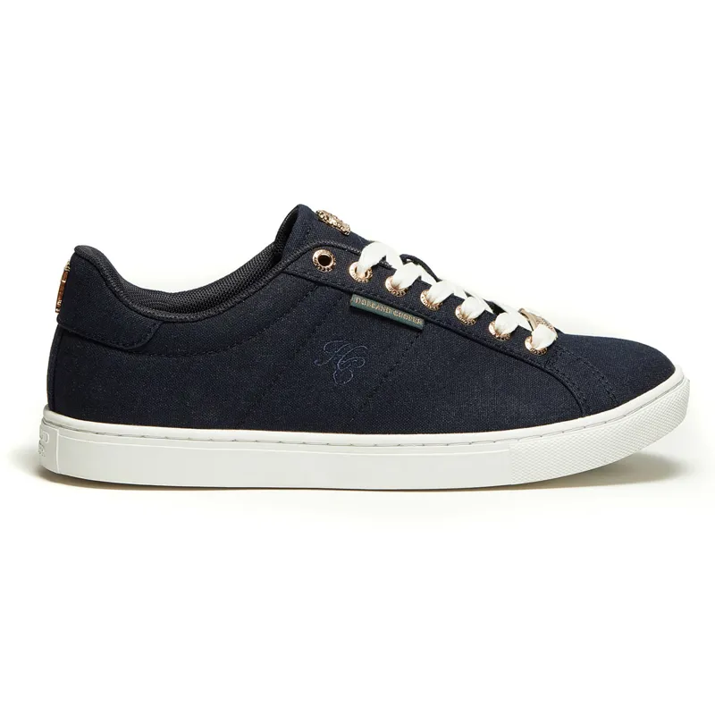 Holland Cooper Chelsea Ladies Court Trainers - Ink Navy-1