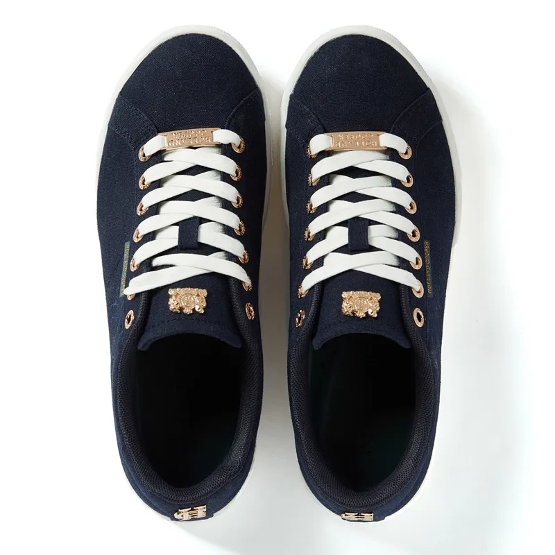 Holland Cooper Chelsea Ladies Court Trainers - Ink Navy-3