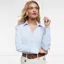 Holland Cooper Classic V-Neck Ladies Blouse - Azure Stripe