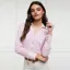Holland Cooper Classic V-Neck Ladies Blouse - Pink Stripe