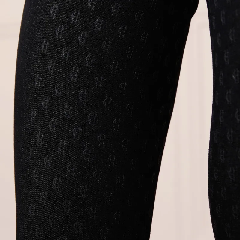 Holland Cooper Denim Thermal Full Grip Ladies Breeches - Black-4