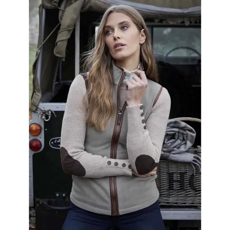 Holland Cooper Country Fleece Ladies Gilet - Sage-3