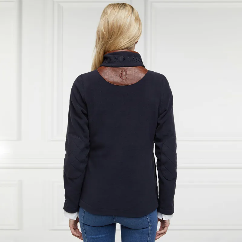 Holland Cooper Country Fleece Half Zip Ladies Jumper - Ink Navy-1