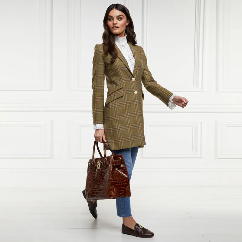 Holland Cooper Highgrove Ladies Tailored Coat - Avebury Green Check-6