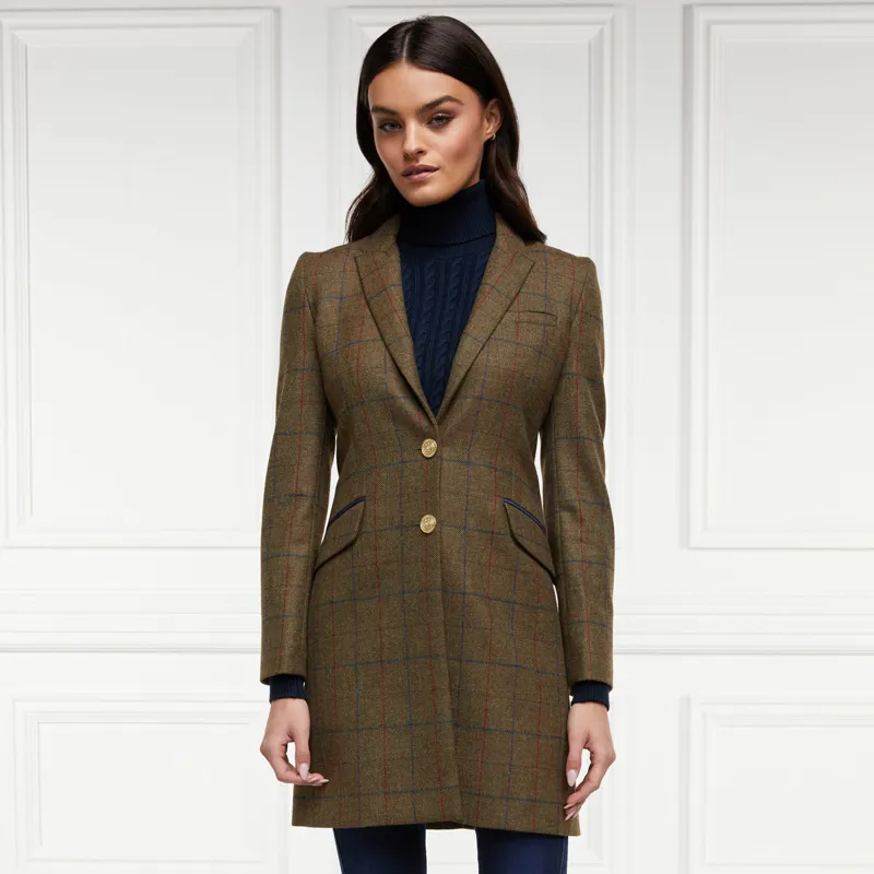 Holland Cooper Highgrove Ladies Tailored Coat - Glen Green