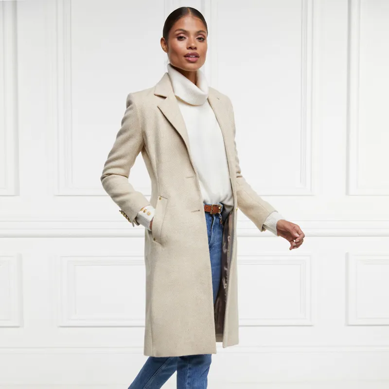Holland Cooper Regency Ladies Long Coat - Biscuit-1