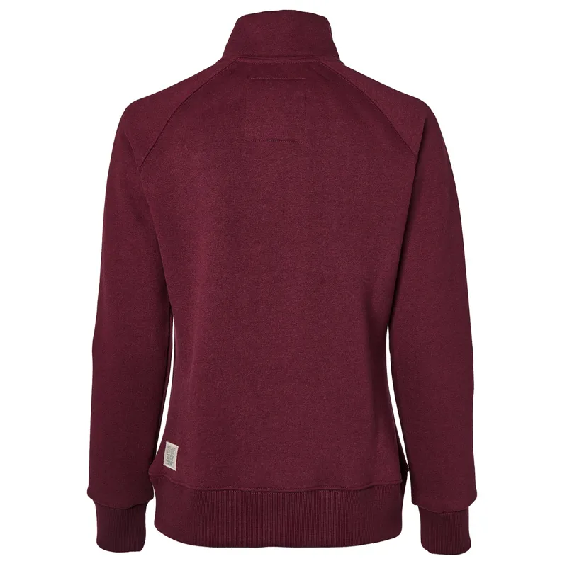 Holland Cooper Henley Sporting Heritage Ladies Quarter Zip - Merlot-7