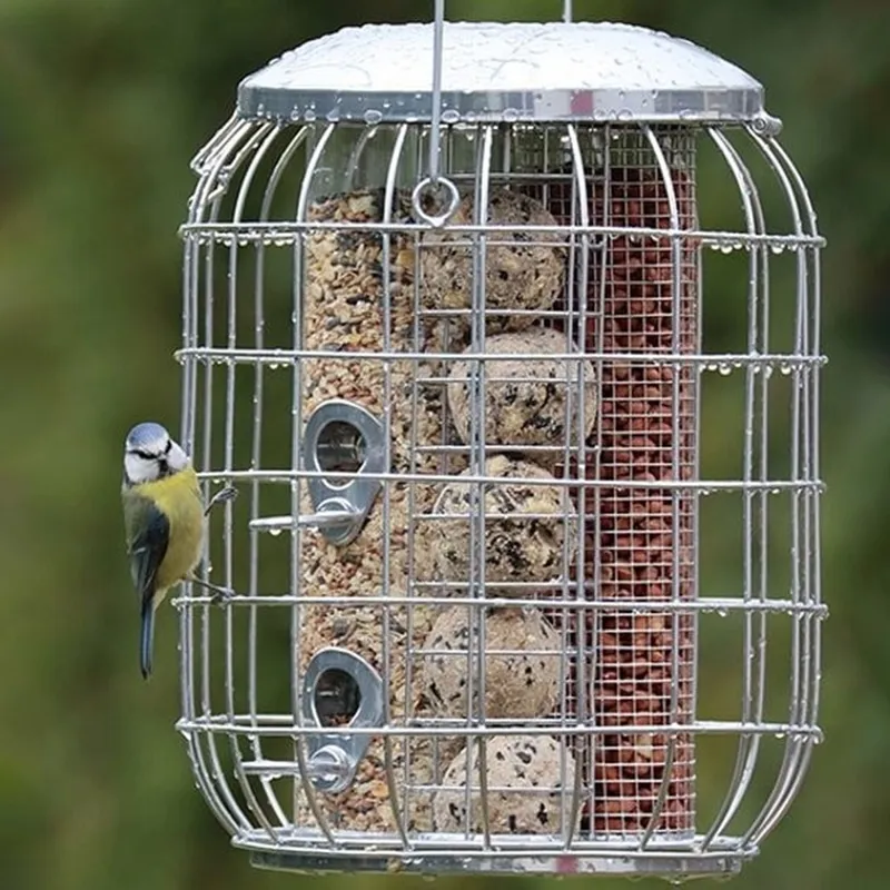 Henry Bell 3-in-1 Squirrel Proof Seed Fat Ball and Peanut Bird Feeder-1