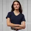Holland Cooper Training Vee Neck Ladies Tee - Ink Navy