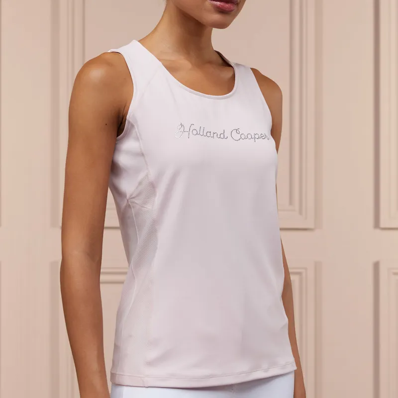 Holland Cooper Training Ladies Vest Top - Blush-2