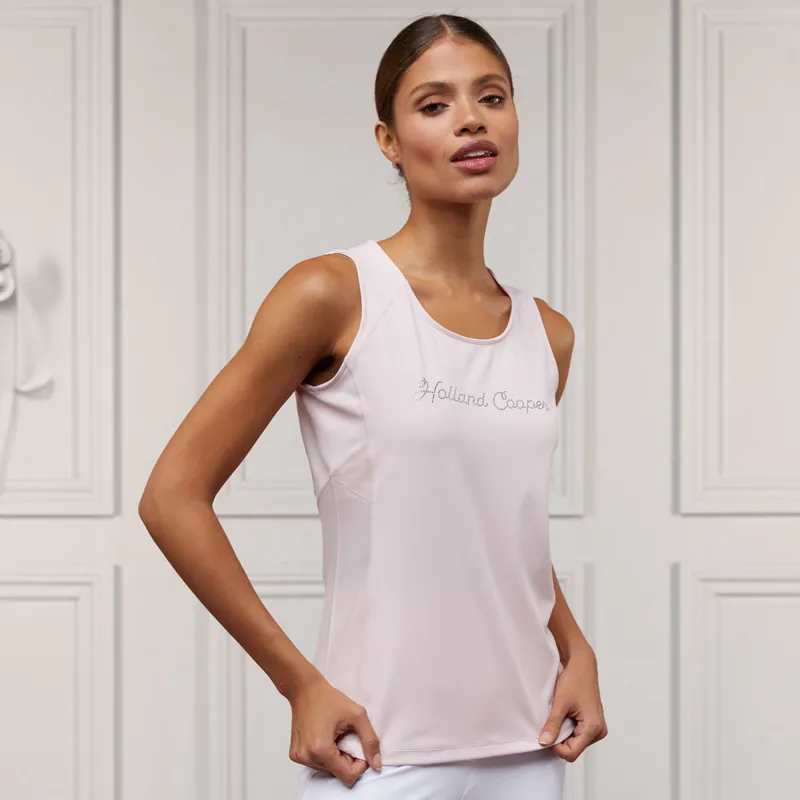 Holland Cooper Training Ladies Vest Top - Blush