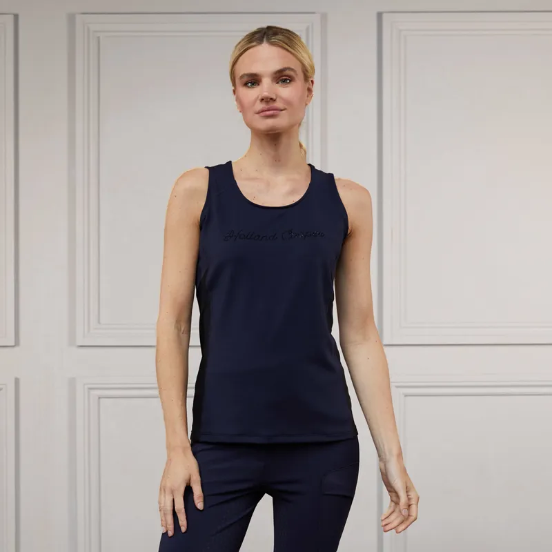 Holland Cooper Training Ladies Vest Top - Ink Navy