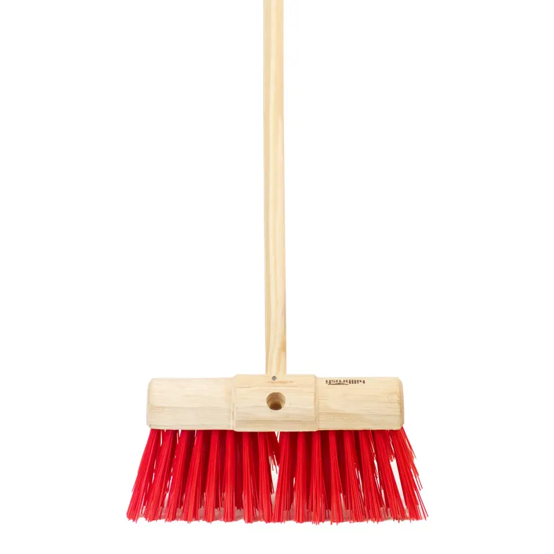 Hillbrush Stiff 13in Scavenger Broom - Red
