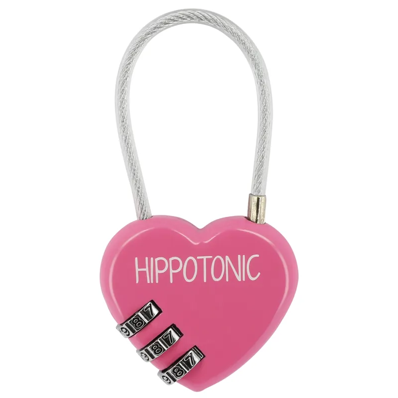 Hippo-Tonic Grooming Box Heart Padlock - Fuchsia