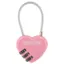 Hippo-Tonic Grooming Box Heart Padlock - Pink