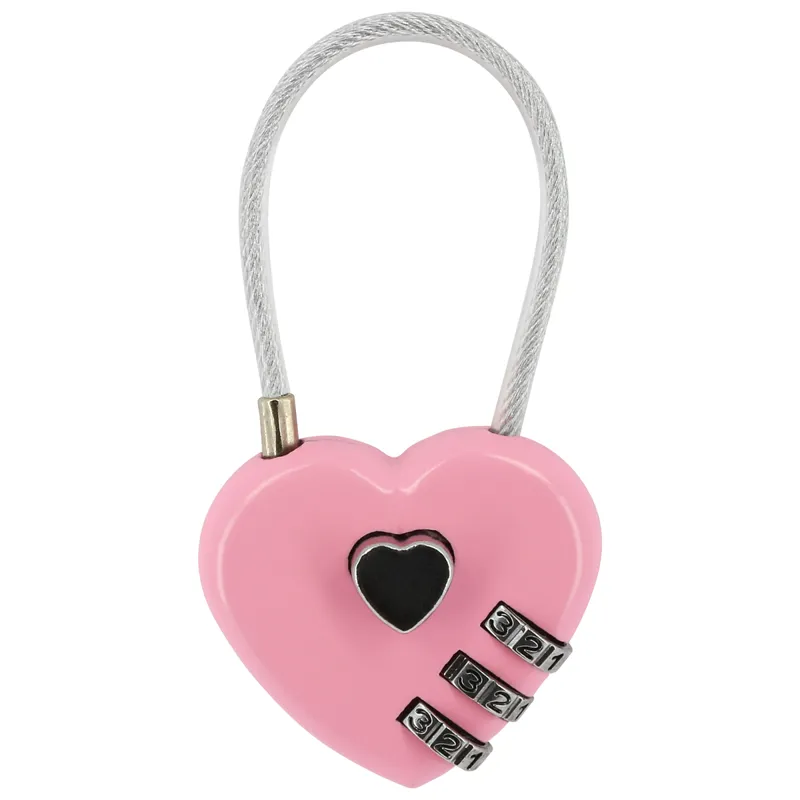 Hippo-Tonic Grooming Box Heart Padlock - Pink-1