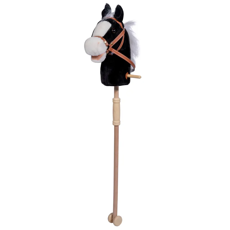 HKM Bella Hobby Horse with Wheels - Black-1