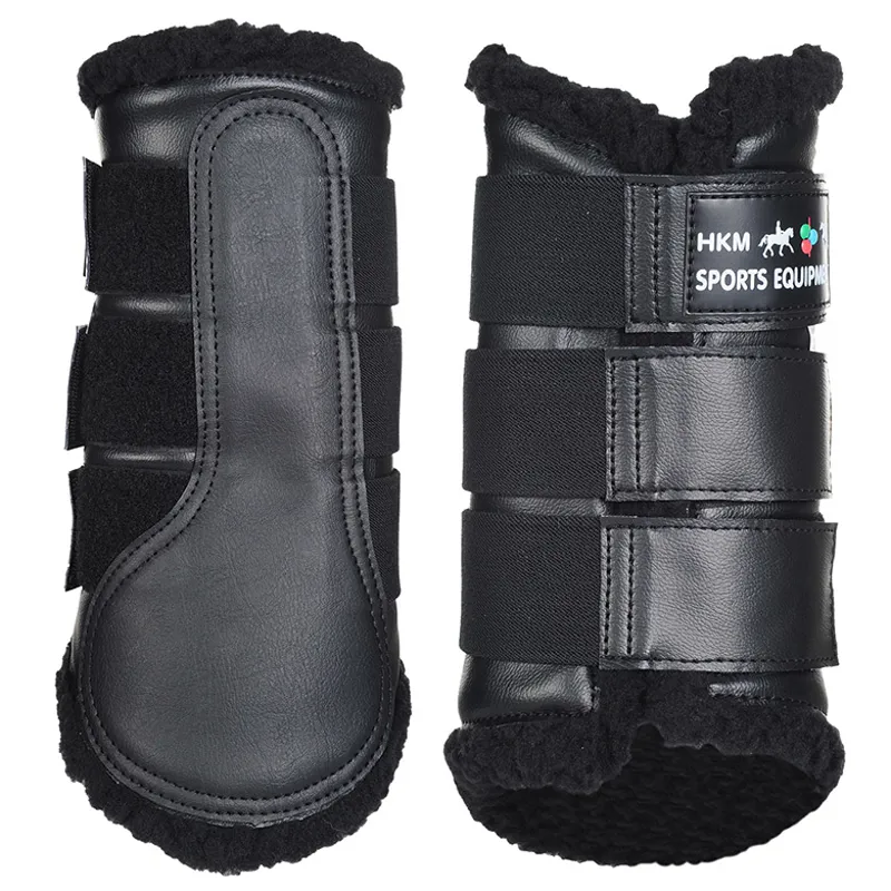 HKM Comfort Brushing Boots Black Black