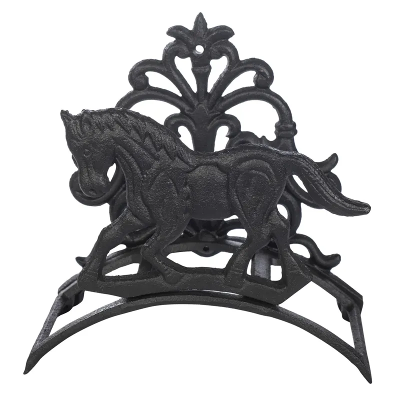 HKM Cast Iron Hose Pipe Rack - Horse