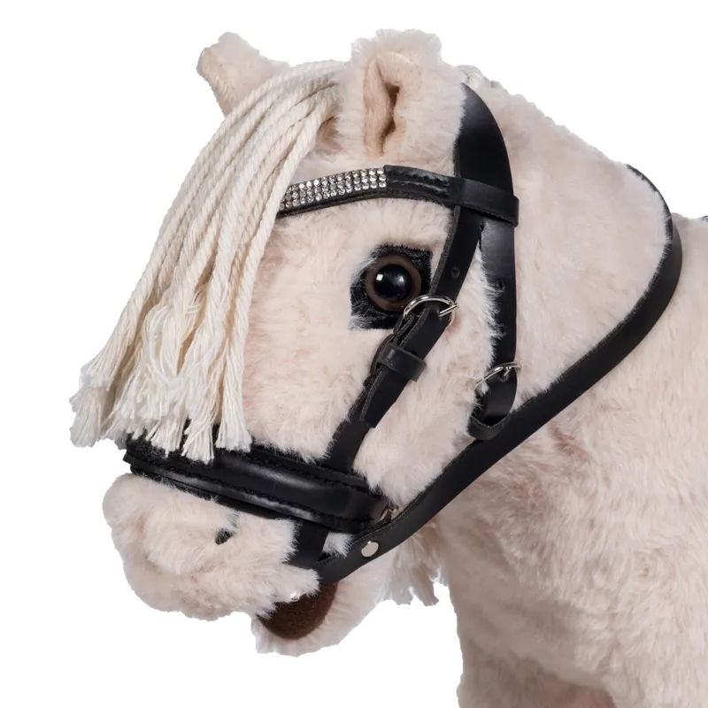 HKM Cuddle Pony Toy Bridle - Black-2