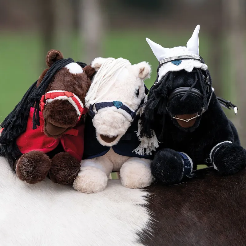 HKM Cuddle Pony Toy - Black-1
