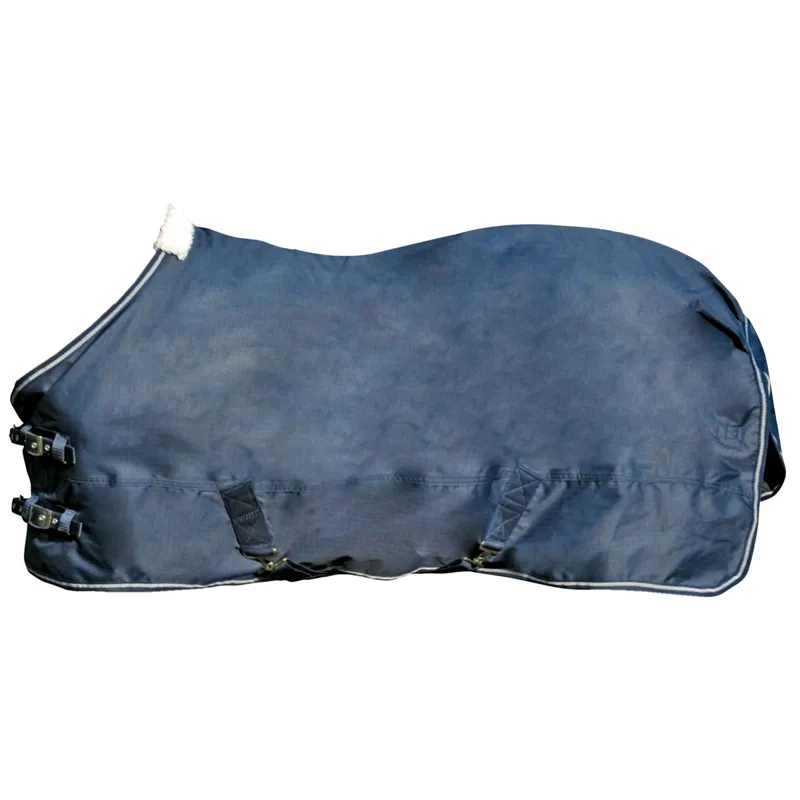 HKM Polar Fleece 600D Lightweight Foal Turnout Rug - Deep Blue-2