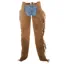 HKM Full Working Chaps with Fringes - Light Brown